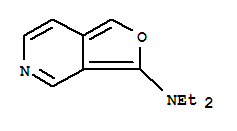 N,N-二乙基-呋喃并[3,4-c]吡啶-3-胺结构式_220559-29-5结构式