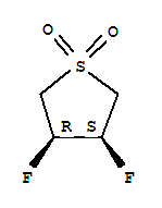 Thiophene, 3,4-difluorotetrahydro-, 1,1-dioxide, (3r,4s)-rel- (9ci) Structure,220704-95-0Structure