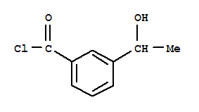 Benzoyl chloride, 3-(1-hydroxyethyl)-(9ci)Structure,220769-84-6Structure Benzoyl chloride, 3-(1-hydroxyethyl)-(9ci) Structure,220769-84-6Structure