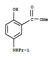 (9ci)-2-羟基-5-[(1-甲基乙基)氨基]-苯甲酸甲酯结构式_220844-95-1结构式