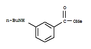 (9ci)-3-(丁基氨基)-苯甲酸甲酯结构式_220924-31-2结构式