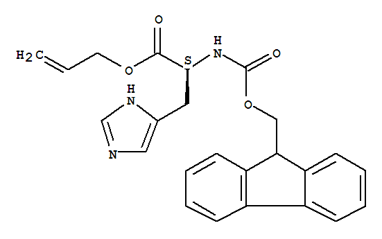 Fmoc-l-his-oall结构式_220932-33-2结构式