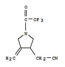 3-Pyrrolidineacetonitrile, 4-methylene-1-(trifluoroacetyl)-(9ci) Structure,220951-48-4Structure