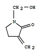 (9ci)-1-(羟基甲基)-3-亚甲基-2-吡咯烷酮结构式_221114-35-8结构式