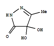 3H-pyrazol-3-one,2,4-dihydro-4,4-dihydroxy-5-methyl-(9ci) Structure,221325-59-3Structure