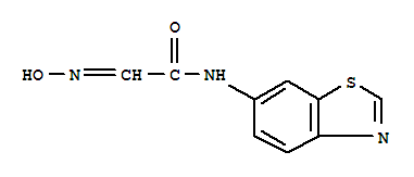 (9ci)-n-6-苯并噻唑-2-(羟基亚氨基)-乙酰胺结构式_222036-21-7结构式