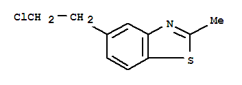 Benzothiazole, 5-(2-chloroethyl)-2-methyl-(8ci)Structure,22240-44-4Structure Benzothiazole, 5-(2-chloroethyl)-2-methyl-(8ci) Structure,22240-44-4Structure