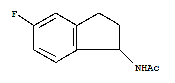 (+)-(9ci)-n-(5-氟-2,3-二氢-1H-茚-1-基)-乙酰胺结构式_222415-40-9结构式