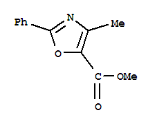 Methyl 4-methyl-2-phenyl-1,3-oxazole-5-carboxylate Structure,22260-83-9Structure