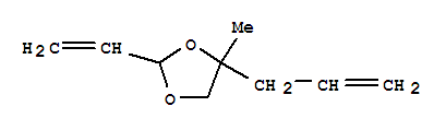 (9ci)-2-乙烯-4-甲基-4-(2-丙烯基)-1,3-二氧戊环结构式_222611-17-8结构式