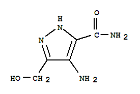 1H-pyrazole-3-carboxamide, 4-amino-5-(hydroxymethyl)-(9ci) Structure,22283-31-4Structure