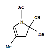 (9ci)-1-乙酰基-2,3-二氢-2,4-二甲基-1H-吡咯-2-醇结构式_222845-04-7结构式