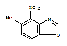 Benzothiazole, 5-methyl-4-nitro-(9ci)Structure,223124-65-0Structure Benzothiazole, 5-methyl-4-nitro-(9ci) Structure,223124-65-0Structure