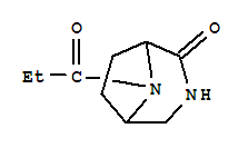 3,8-Diazabicyclo[3.2.1]octan-2-one,8-propionyl-(8ci) Structure,22315-20-4Structure