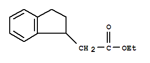 1H-indene-1-acetic acid, 2,3-dihydro-, ethyl ester Structure,22339-45-3Structure