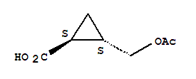 (1s,2s)-(9ci)-2-[(乙酰基氧基)甲基]-环丙烷羧酸结构式_223800-41-7结构式