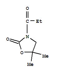 2-Oxazolidinone, 5,5-dimethyl-3-(1-oxopropyl)- Structure,223906-48-7Structure