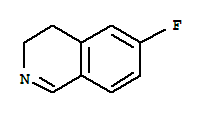 6-氟-3,4-二氢异喹啉结构式_224161-38-0结构式