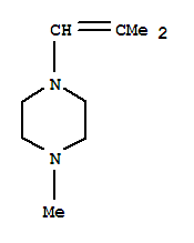 (9ci)-1-甲基-4-(2-甲基-1-丙烯基)-哌嗪结构式_22439-99-2结构式