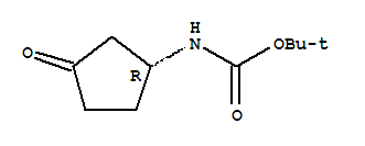 R-3-(BOC-氨基)环戊酮结构式_225641-86-1结构式