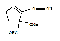 (9ci)-2-乙炔-1-甲氧基-2-环戊烯-1-羧醛结构式_225662-34-0结构式