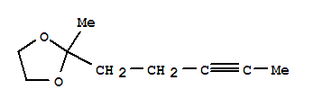 1,3-Dioxolane, 2-methyl-2-(3-pentynyl)-(7ci,8ci,9ci) Structure,22592-16-1Structure