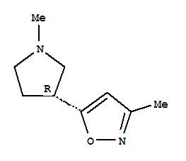 (9ci)-3-甲基-5-[(3r)-1-甲基-3-吡咯烷]-异噁唑结构式_226088-55-7结构式