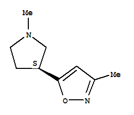 (9ci)-3-甲基-5-[(3s)-1-甲基-3-吡咯烷]-异噁唑结构式_226088-59-1结构式