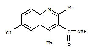 Ethyl 6-chloro-2-methyl-4-phenyl-3-quinolinecarboxylate Structure,22609-01-4Structure