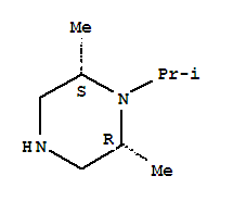 (2r,6s)-rel-(9ci)-2,6-二甲基-1-(1-甲基乙基)-哌嗪结构式_226575-84-4结构式