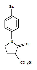 1-(4-Bromophenyl)-2-oxopyrrolidine-3-carboxylic acid Structure,226881-07-8Structure