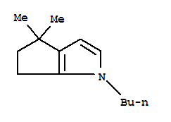 (9ci)-1-丁基-1,4,5,6-四氢-4,4-二甲基-环戊并[b]吡咯结构式_227018-86-2结构式