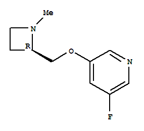 (9CI)-3-氟-5-[[(2R)-1-甲基-2-氮杂啶]甲氧基]-吡啶结构式_228867-33-2结构式