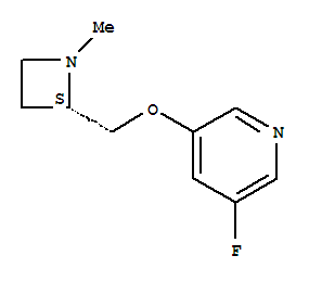 Pyridine, 3-fluoro-5-[[(2s)-1-methyl-2-azetidinyl]methoxy]-(9ci) Structure,228867-35-4Structure