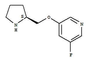 Pyridine, 3-fluoro-5-[(2s)-2-pyrrolidinylmethoxy]-(9ci) Structure,228867-55-8Structure