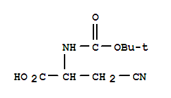 (9ci)-3-氰基-n-[(1,1-二甲基乙氧基)羰基]-丙氨酸结构式_229028-67-5结构式