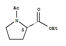 (S)-1-acetyl-pyrrolidine-2-carboxylic acid ethyl ester Structure,23037-82-3Structure