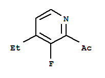 Ethanone, 1-(4-ethyl-3-fluoro-2-pyridinyl)-(9ci) Structure,231296-56-3Structure