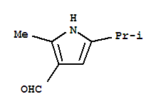 (9ci)-2-甲基-5-(1-甲基乙基)-1H-吡咯-3-羧醛结构式_231610-01-8结构式