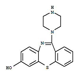 11-(1-哌嗪)-二苯并[b,f][1,4]硫氮杂革-7-醇结构式_232597-73-8结构式