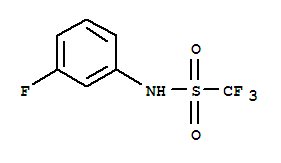 Methanesulfonamide, 1,1,1-trifluoro-n-(3-fluorophenyl)- Structure,23384-01-2Structure