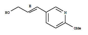 (2e)-(9ci)-3-(6-甲氧基-3-吡啶)-2-丙烯-1-醇结构式_234109-17-2结构式