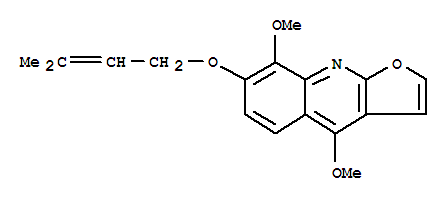 7-Isopentenyloxy-gamma-fagarine Structure,23417-92-7Structure