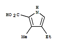 (9ci)-4-乙基-3-甲基-1H-吡咯-2-羧酸结构式_23466-29-7结构式