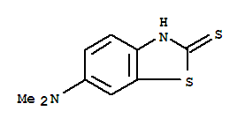 2(3H)-benzothiazolethione,6-(dimethylamino)-(9ci) Structure,23674-65-9Structure