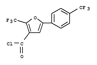 2-(Trifluoromethyl)-5-[4-(trifluoromethyl)phenyl]-3-furoyl chloride Structure,240122-23-0Structure