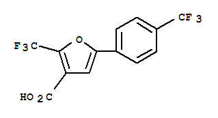 2-(Trifluoromethyl)-5-[4-(trifluoromethyl)phenyl]-3-furoic acid Structure,240408-99-5Structure