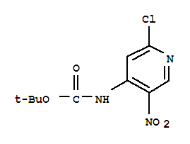 Tert-butyl 2-chloro-5-nitropyridin-4-ylcarbamate Structure,240815-74-1Structure