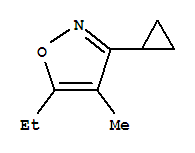 (8ci)-3-环丙基-5-乙基-4-甲基-异噁唑结构式_24106-63-6结构式