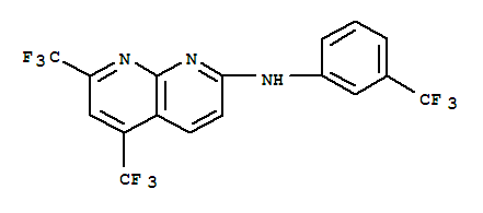 1,8-Naphthyridin-2-amine,5,7-bis(trifluoromethyl)-n-[3-(trifluoromethyl)phenyl]-(9ci) Structure,241488-36-8Structure